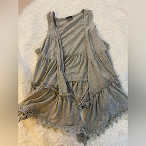 Rue 21 Gray Tank Top Vest Size Large